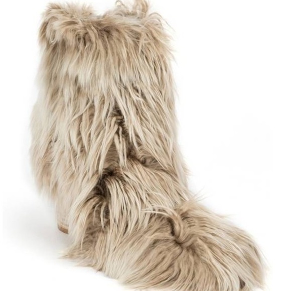 MAISON MARGIELA Alpaca Wood-Heel 80mm Bootie - Picture 2 of 8